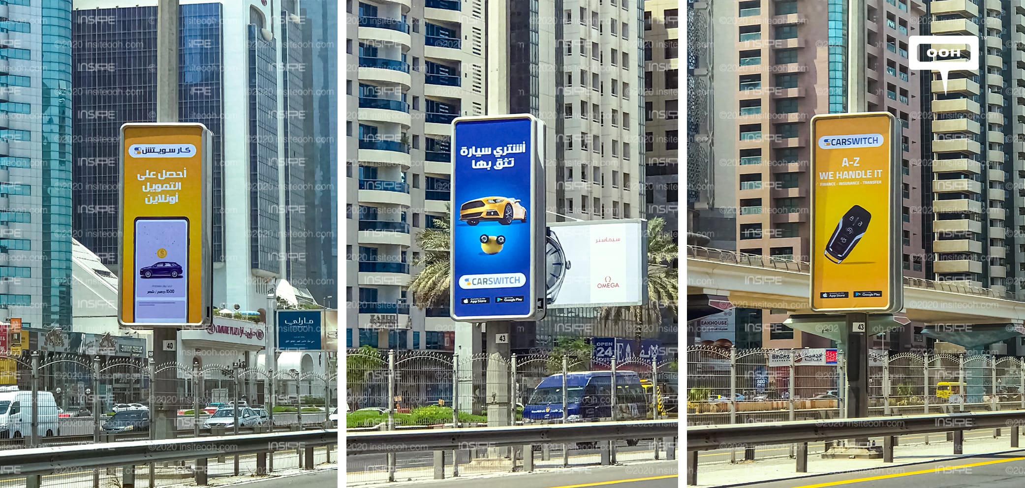 CarSwitch climbs up Dubai's billboards for you to "Buy with trust" and